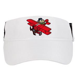 Red Baron Plane Biplane Pilot Airplane Adult Drive Performance Visor