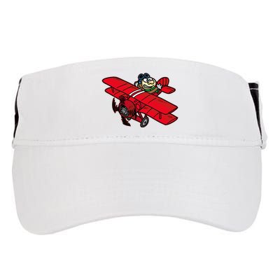Red Baron Plane Biplane Pilot Airplane Adult Drive Performance Visor