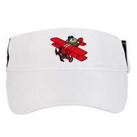 Red Baron Plane Biplane Pilot Airplane Adult Drive Performance Visor