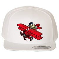 Red Baron Plane Biplane Pilot Airplane Wool Snapback Cap