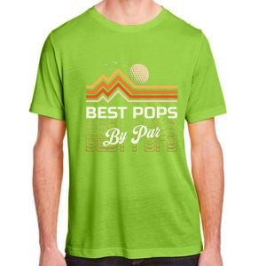 Retro Best Pops By Far Golf Sunset Grandpa Adult ChromaSoft Performance T-Shirt