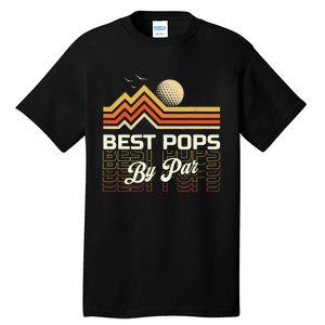 Retro Best Pops By Far Golf Sunset Grandpa Tall T-Shirt