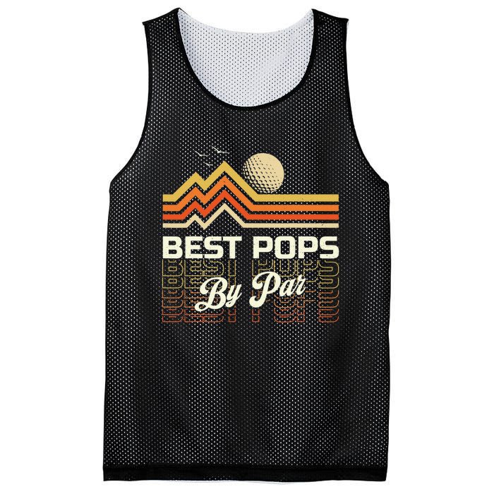 Retro Best Pops By Far Golf Sunset Grandpa Mesh Reversible Basketball Jersey Tank