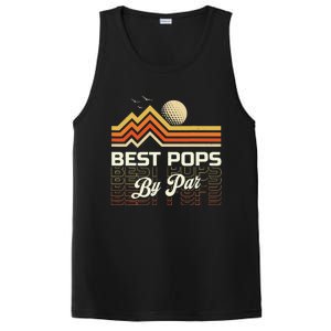 Retro Best Pops By Far Golf Sunset Grandpa PosiCharge Competitor Tank