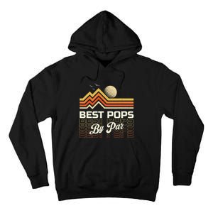 Retro Best Pops By Far Golf Sunset Grandpa Tall Hoodie