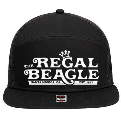 Regal Beagle Pub ThreeS Company Retro Tv Show 7 Panel Mesh Trucker Snapback Hat