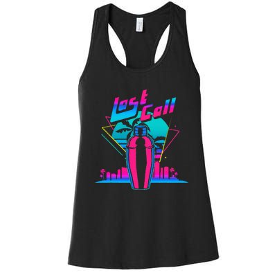 Retro Bar & Pub Owner Saying Mixologist Bartender Women's Racerback Tank