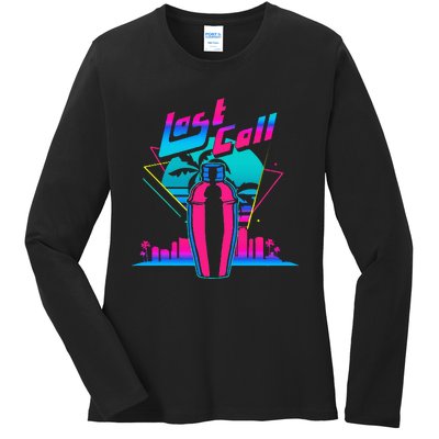 Retro Bar & Pub Owner Saying Mixologist Bartender Ladies Long Sleeve Shirt