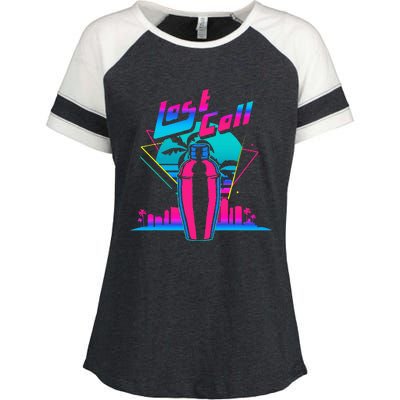 Retro Bar & Pub Owner Saying Mixologist Bartender Enza Ladies Jersey Colorblock Tee