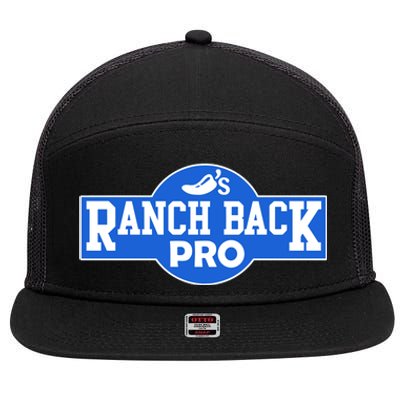 Ranch Back Pro 7 Panel Mesh Trucker Snapback Hat