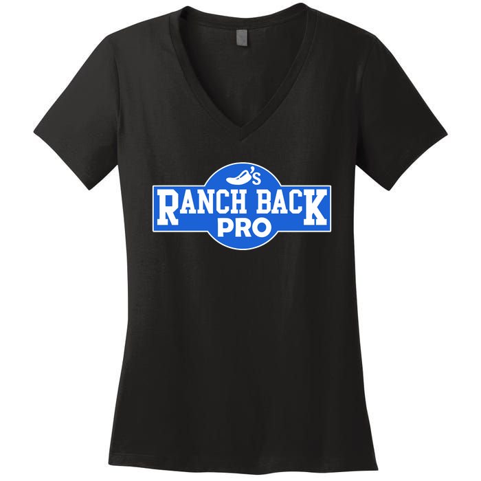 Ranch Back Pro Women's V-Neck T-Shirt