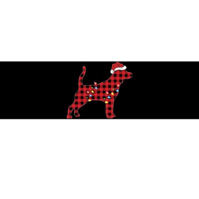 Red Buffalo Plaid Santa Hat Beagle Dog Christmas Pajama Sweatshirt Bumper Sticker