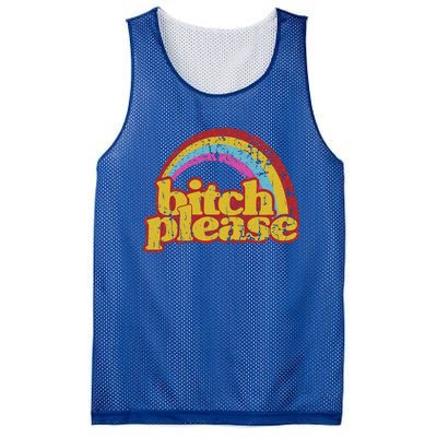 Rainbow Bitch Please Mesh Reversible Basketball Jersey Tank