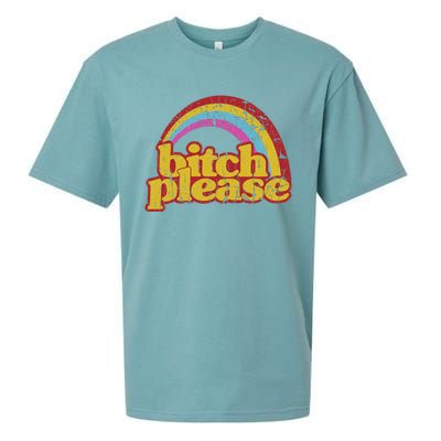 Rainbow Bitch Please Sueded Cloud Jersey T-Shirt