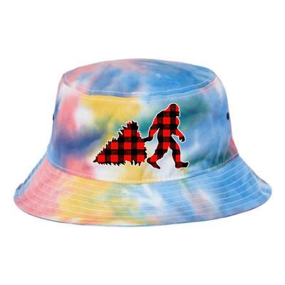 Red Buffalo Plaid Pajama Bigfoot Christmas Tie Dye Newport Bucket Hat