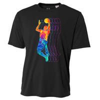 Retro Basketball Player Gift Cooling Performance Crew T-Shirt