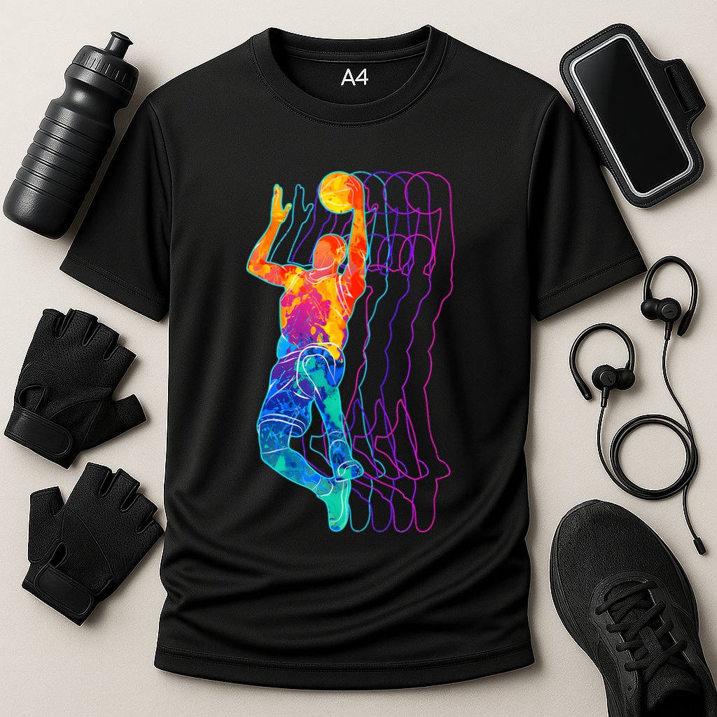 Retro Basketball Player Gift Cooling Performance Crew T-Shirt