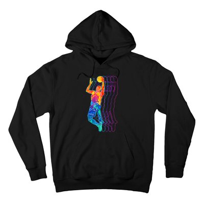 Retro Basketball Player Gift Hoodie