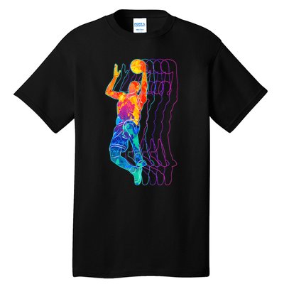 Retro Basketball Player Gift Tall T-Shirt