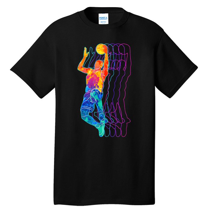 Retro Basketball Player Gift Tall T-Shirt