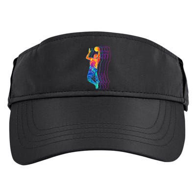 Retro Basketball Player Gift Adult Drive Performance Visor