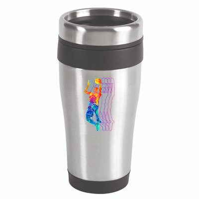 Retro Basketball Player Gift 16oz Travel Tumbler