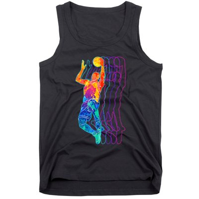 Retro Basketball Player Gift Tank Top