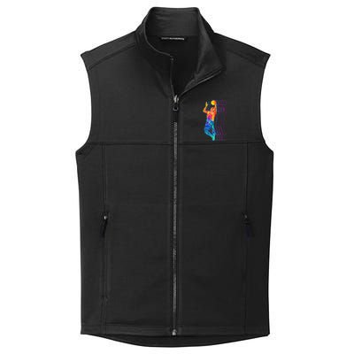 Retro Basketball Player Gift Collective Smooth Fleece Vest