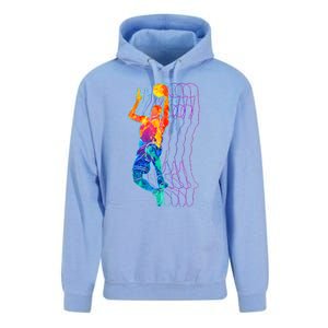 Retro Basketball Player Gift Unisex Surf Hoodie