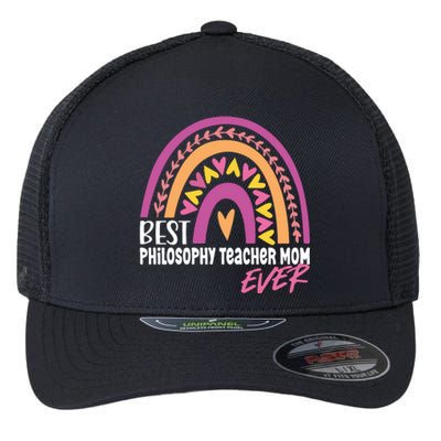 Rainbow Best Philosophy Teacher Mom Ever Mother's Day Flexfit Unipanel Trucker Cap