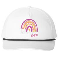 Rainbow Best Philosophy Teacher Mom Ever Mother's Day Snapback Five-Panel Rope Hat