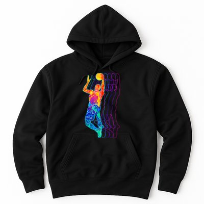 Retro Basketball Player Gift Hoodie