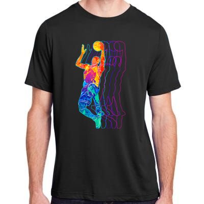 Retro Basketball Player Gift Adult ChromaSoft Performance T-Shirt