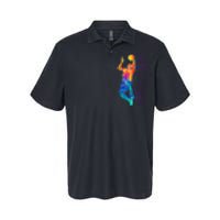 Retro Basketball Player Gift Softstyle Adult Sport Polo