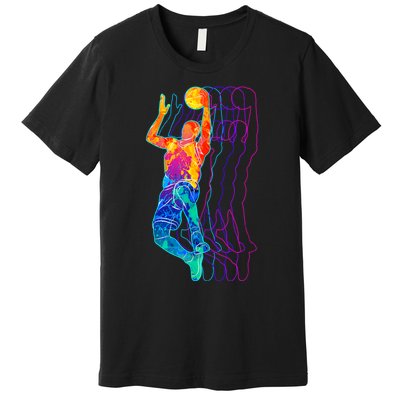 Retro Basketball Player Gift Premium T-Shirt