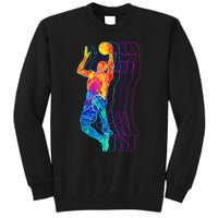 Retro Basketball Player Gift Tall Sweatshirt