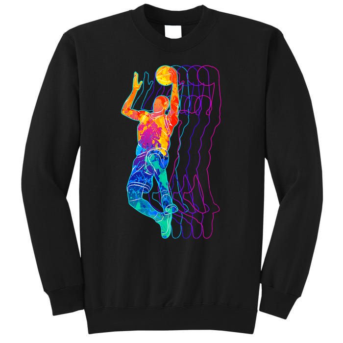 Retro Basketball Player Gift Tall Sweatshirt