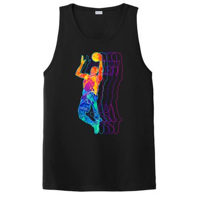 Retro Basketball Player Gift PosiCharge Competitor Tank