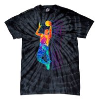 Retro Basketball Player Gift Tie-Dye T-Shirt