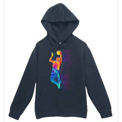 Retro Basketball Player Gift Urban Pullover Hoodie