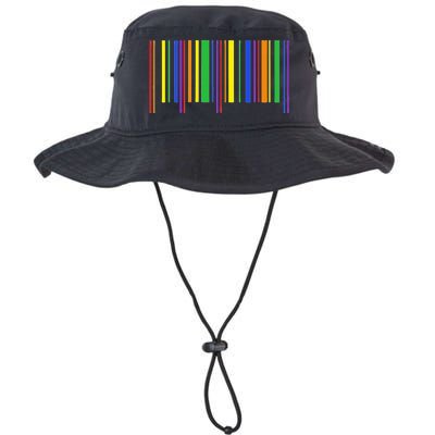 Rainbow Barcode Pride Month Subtle Lgbt Design Gay Rights Legacy Cool Fit Booney Bucket Hat