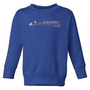 Retro Bolivar Peninsula Texas Surfboarder Meaningful Gift Toddler Sweatshirt