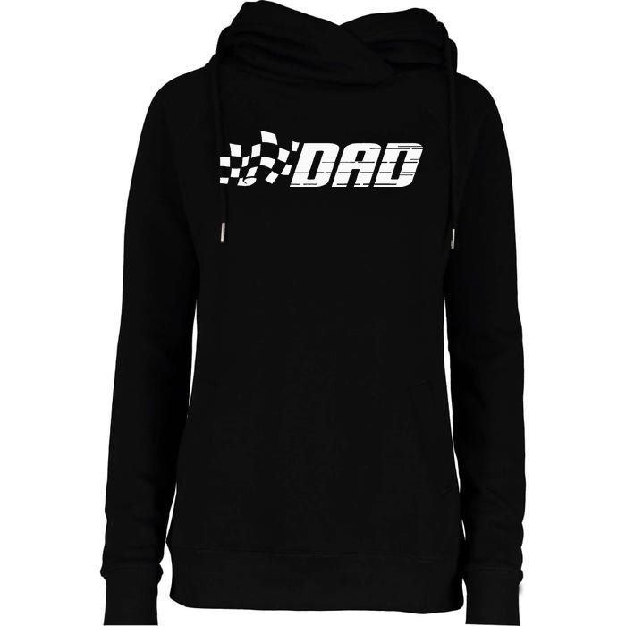 Racing Birthday Party Matching Family Race Car Pit Crew Dad Womens Funnel Neck Pullover Hood