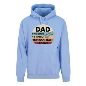 Retro Billiard Player Dad, Billiards Pool Billiards Dad Gift Father's Day Unisex Surf Hoodie