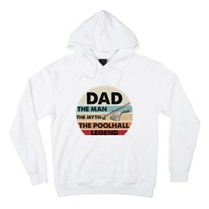 Retro Billiard Player Dad, Billiards Pool Billiards Dad Gift Father's Day Hoodie