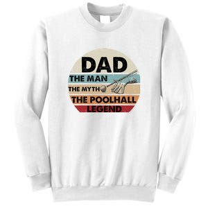 Retro Billiard Player Dad, Billiards Pool Billiards Dad Gift Father's Day Sweatshirt