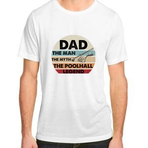 Retro Billiard Player Dad, Billiards Pool Billiards Dad Gift Father's Day Adult ChromaSoft Performance T-Shirt