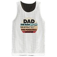 Retro Billiard Player Dad, Billiards Pool Billiards Dad Gift Father's Day Mesh Reversible Basketball Jersey Tank