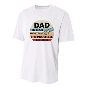 Retro Billiard Player Dad, Billiards Pool Billiards Dad Gift Father's Day Performance Sprint T-Shirt