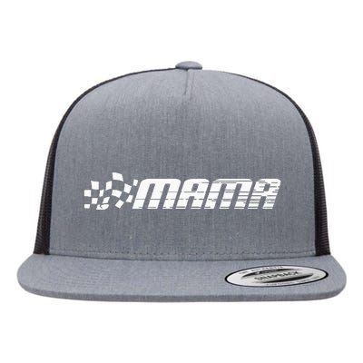 Racing Birthday Party Race Car Pit Crew Mama Flat Bill Trucker Hat